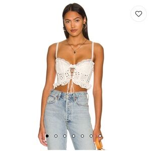 For Love & Lemons Sadie Corset Crop Top
